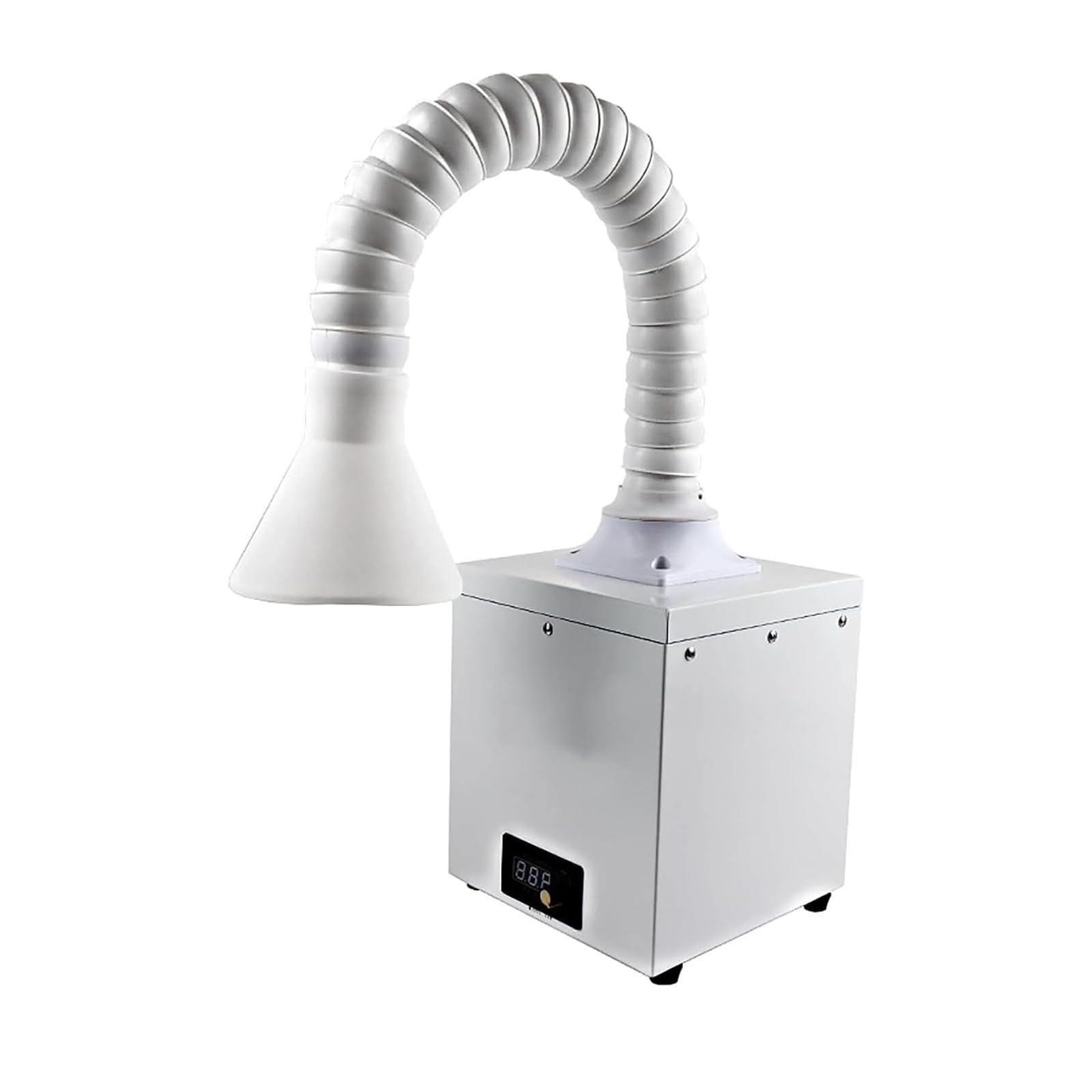 Absorbedor de humo de soldadura de escritorio con luz LED y tubo de silicona