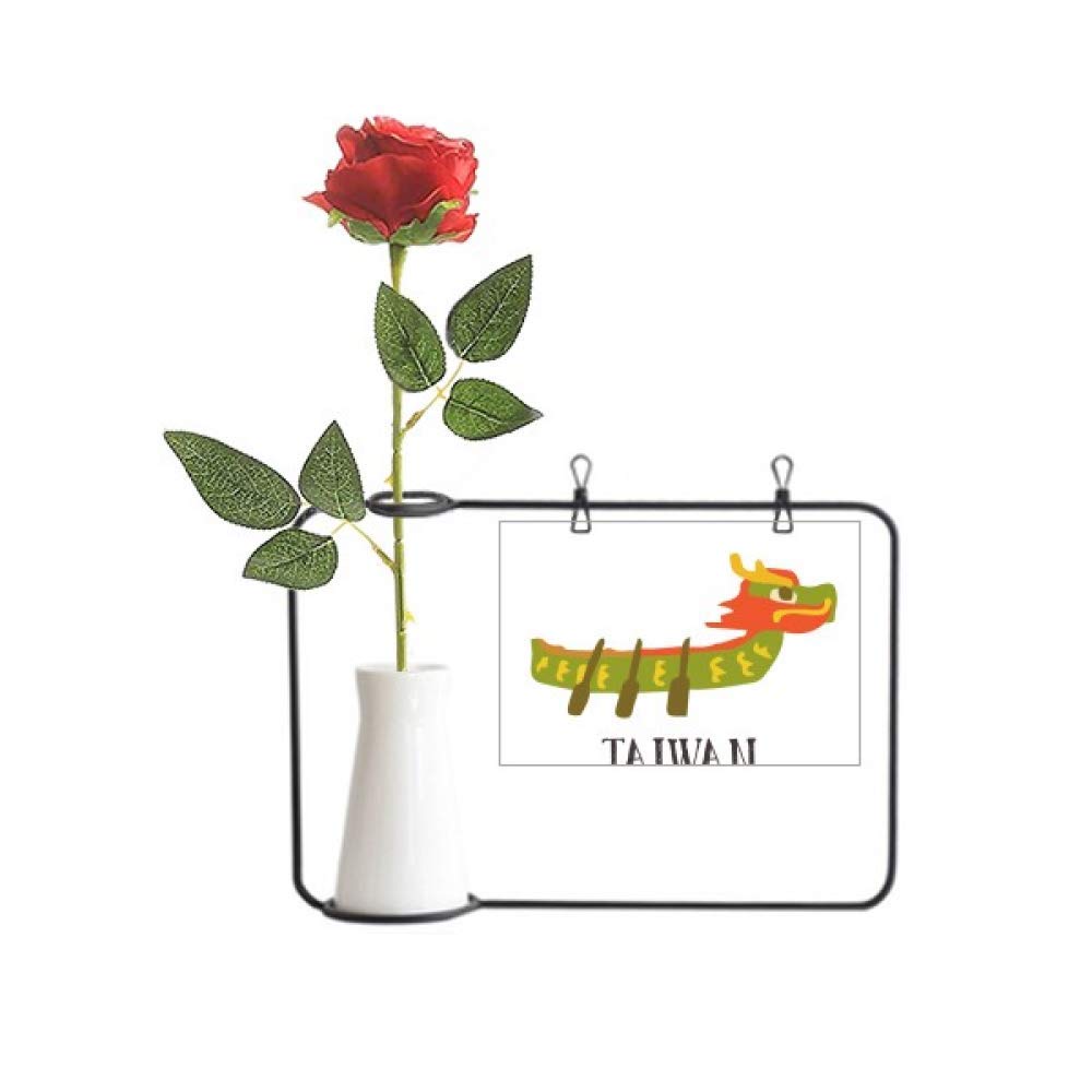 Rose artificielle dragon de Chine suspension fleur voyage décoration bateau
