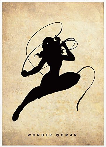 Wonder Woman Minimalist Vintage Fan Art Poster