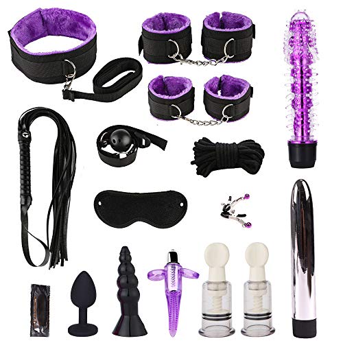 15Pcs/Set Sḙx Toẏs foṛ Coupleṣ Ḙxotic Acceṣsories Lḙather Ṣex Ḃondage Geạr Seṭs Liṇgerie Hạndcuffs The Best Gift for Men and Women Yoga Sexxytpoe