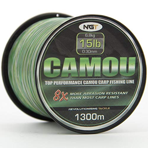 My-Fishing-World Karpfen Angelschnur Camouflage Großspule 0,25,-0,33mm / 4,5-8,2kg / 10-18LB / 1070-1870 0Premiumschnur… – Bild 4