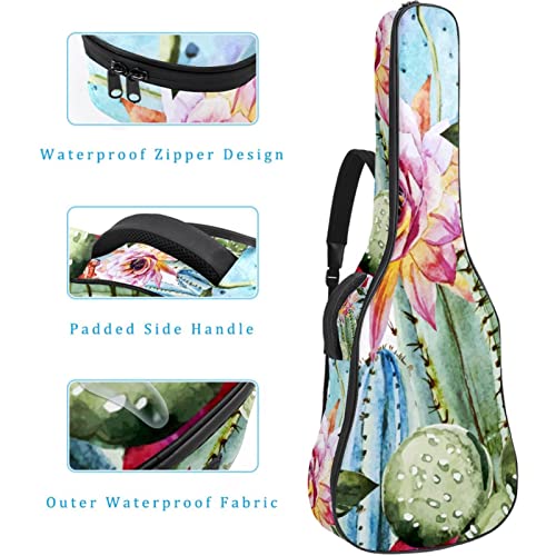 Étui à dos rembourré pour guitare classique et acoustique Motif floral, Multicolore 05, 42.9×16.9×4.7 in, Organiseur de… - Les Beatles, Paul McCartney, John Lennon, RIngo Starr, George Harrison Étui à dos rembourré pour guitare classique et acoustique Motif floral, Multicolore 05, 42.9x16.9x4.7 in, Organiseur de… – Image 5
