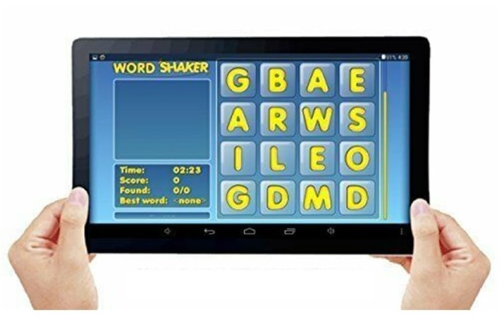 'The Gamer' Tablet Bundle - Includes A Custom Silicone Cover and The Bible Program with 12 Bible Versions Installed - Over 100 Offline Games and Internet Programs for Senior Citizens On A 10" Tablet.