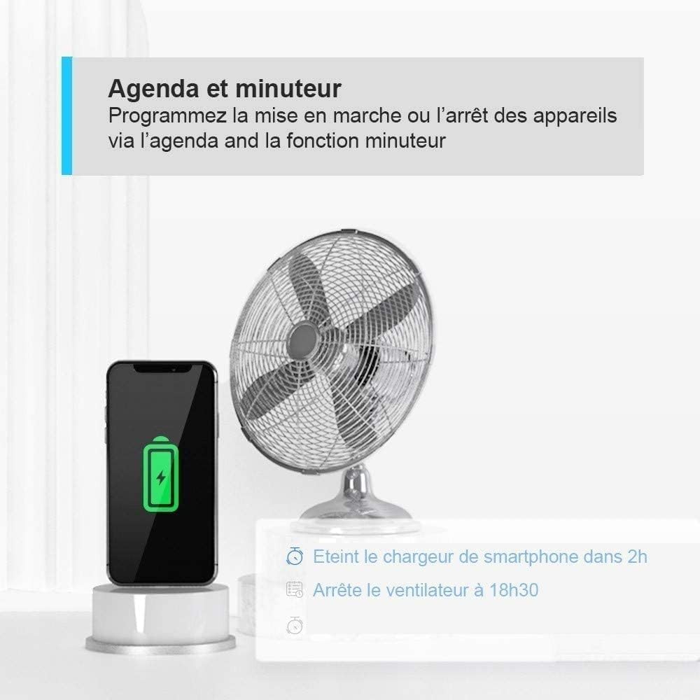 Tapo Mini Prise Connectée Alexa WiFi, Suivi Conso 16A Type F P115 1 pièce