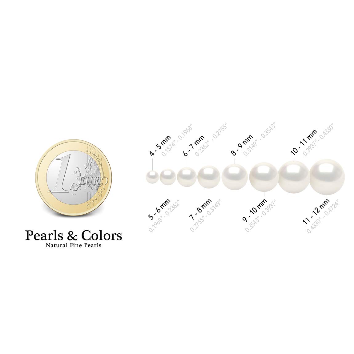 PEARLS & COLORS - Anello Vera Perla Coltivata d'Acqua Dolce Rotonda 7-8 mm - Colore Bianco Naturale - Qualità AAA+ - Misura Regolabile - Argento 925 - Gioielli Donna