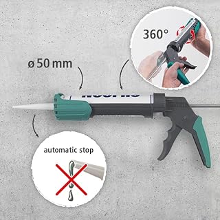 wolfcraft MG 200 Caulking Gun I 4352000 I Standard Press with Comfort Extras
