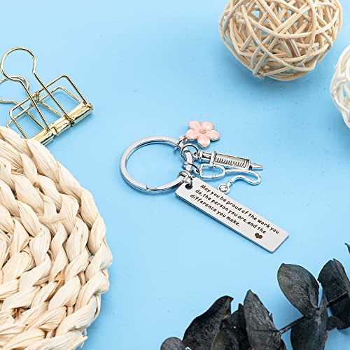 Hightopup-Krankenschwester-Schluesselanhaenger-Edelstahl-mit-Gravur-Stethoskop-Spritzenanhaenger-Medizinstudent-Arzt-Geschenk-fuer-Geburtstagen-Abschluss-Weihnachte-Inspirierendes-Geschenk