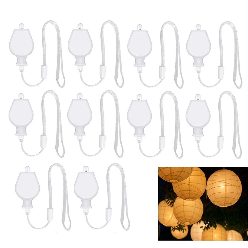 CTRLZS 10pcs LED Balloon Lights Lanterns Light LED for Paper Lantern, Halloween, Christmas, Wedding, Party Lights Decoration