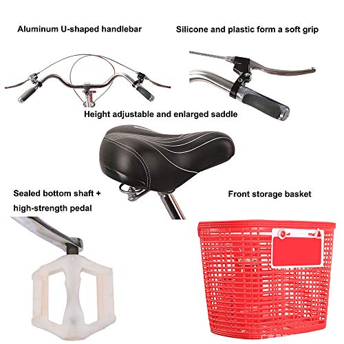 20 Zoll Dreirad Für Erwachsene - Citybike Mit Kindersitz Und Korb