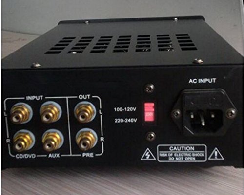 Préamplificateur tube Gowe stéréo sortie casque A argent 110V 240V