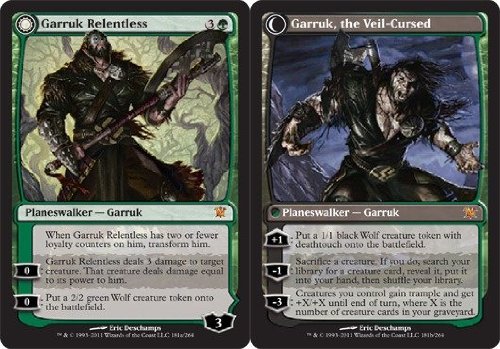 Magic: the Gathering - Garruk Relentless // Garruk, The Veil-Cursed - Innistrad