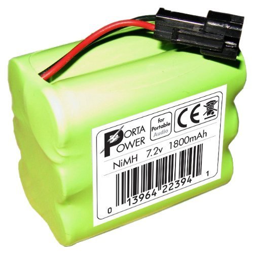 1800mAh Battery Pack for Tivoli Audio PAL iPAL Radio (fits MA-1, MA-2, MA-3)
