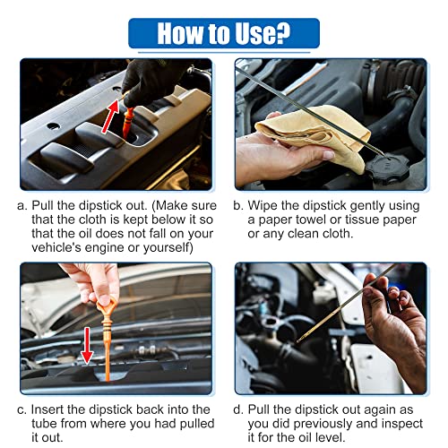 X Autohaux A23010400UX0238 Engine Oil Dipstick For Honda Accord Crosstour Odyssey Pilot Ridgeline Oil Level Dipstick Replace 15650-Rca-A02 15650Rcaa02 thumb #5
