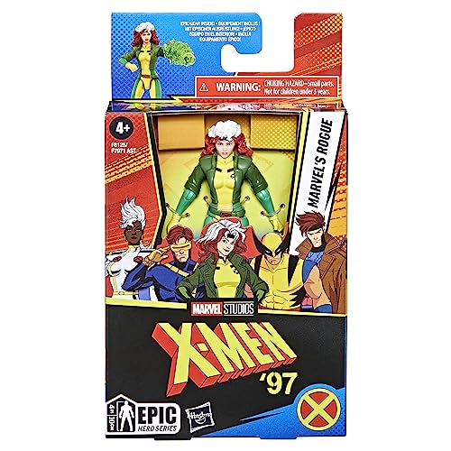Image of Marvel Epic Hero Series Rogue Action Figure, 4-Inch X-Men Action Figures, Ages 4 and Up