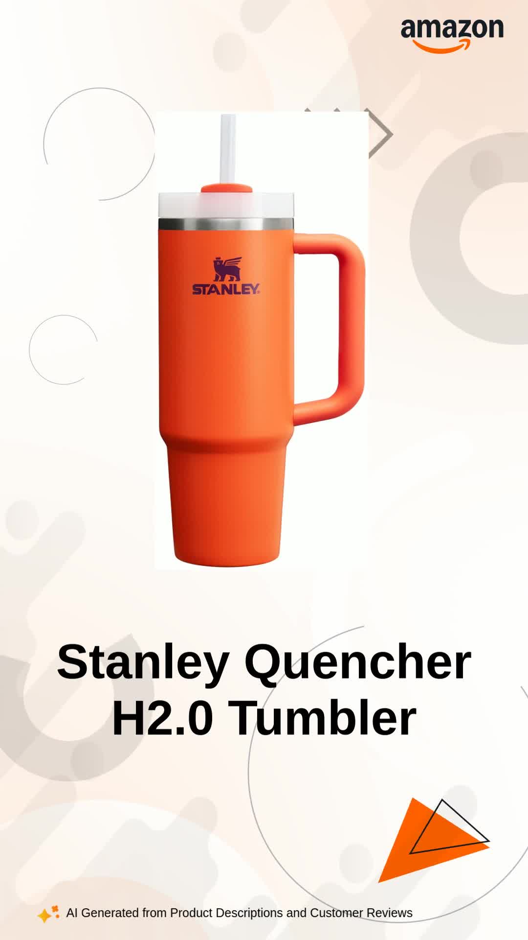 STANLEY QUENCHER H2.0 TUMBLER 2色セット 1 Stanley Quencher H2.0 Tumbler with Handle and Straw 40 oz