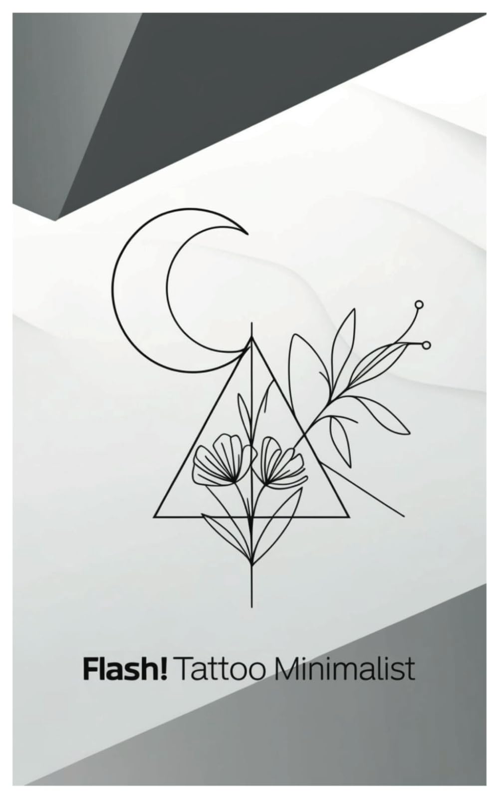 FLASH! Tattoo Minimalist: A 50-Page Adult Coloring Book Featuring Clean Lines, Simple Shapes, and Fine-Line Abstract Tattoo Designs