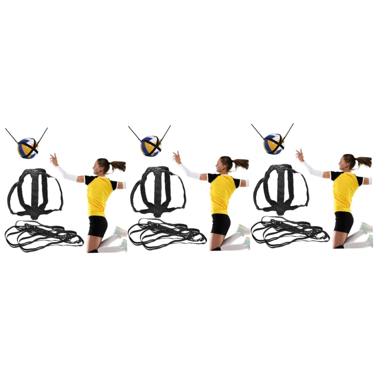 BESPORTBLE 3 Sets Volleyball Spike Trainer Easy Assembly Practical Volleyball Supplies for Sports
