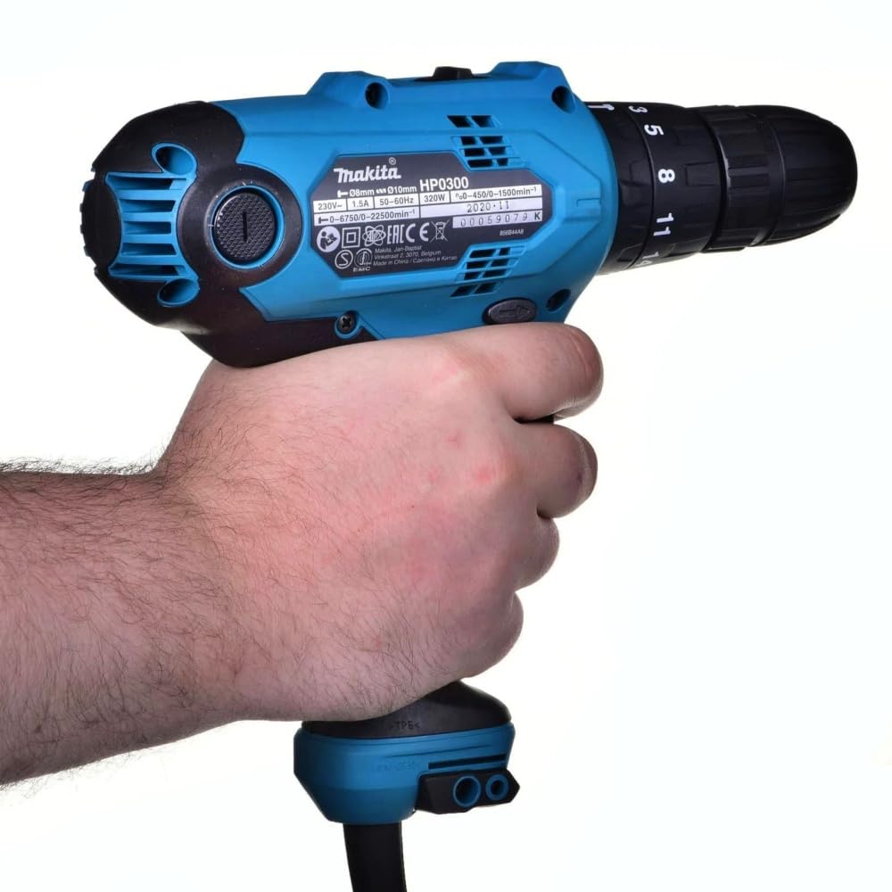 Makita HP0300 - Taladro percutor 320 W Ø 10 mm