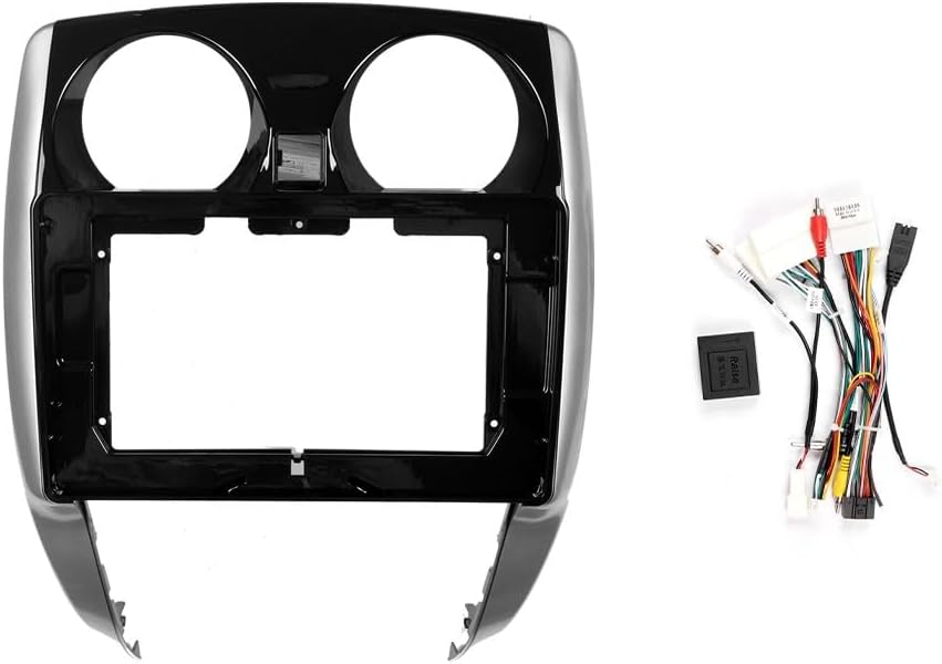 10.1" Car Stereo Navigation FM Radio Mounting Frame Bracket with Wiring Harness Compatible with Nissan Note 2019 2020 2021 RHD