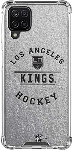 Skinit Clear Phone Case Compatible with Galaxy A12 - Officially Licensed NHL Los Angeles Kings Black Text Design