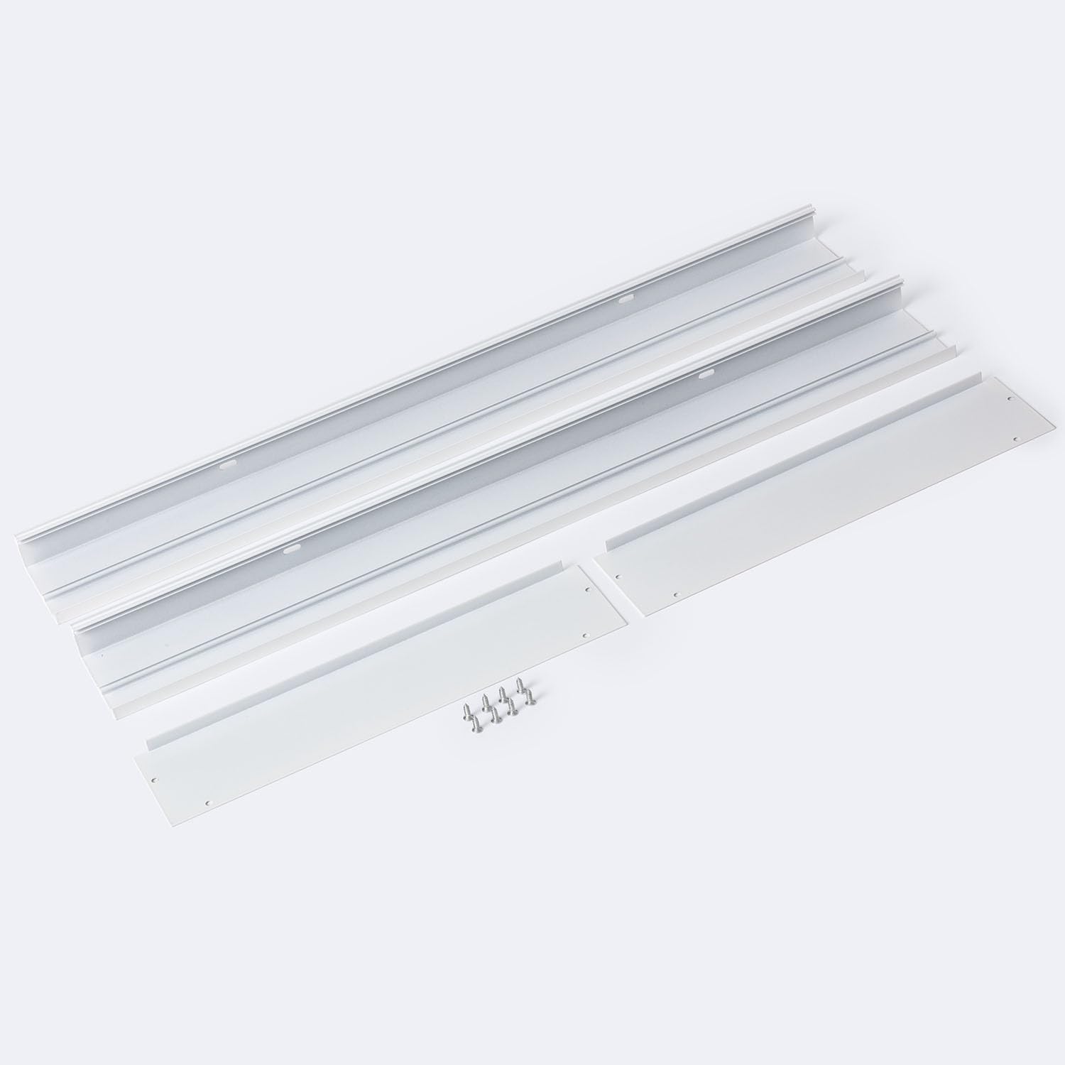 LEDKIA LIGHTING Kit En Saillie pour Panneaux LED 120x60cm avec vis Blanc