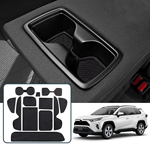 Rilsen Housse de console centrale pour Toyota RAV4 2019 2020 2021 2022 2023 2024 2025 - Accessoires d'intérieur pour accoudoir de voiture - Avec poches - Sac de rangement Rilsen Housse de console centrale pour Toyota RAV4 2019 2020 2021 2022 2023 2024 2025 - Accessoires d'intérieur pour accoudoir de voiture - Avec poches - Sac de rangement