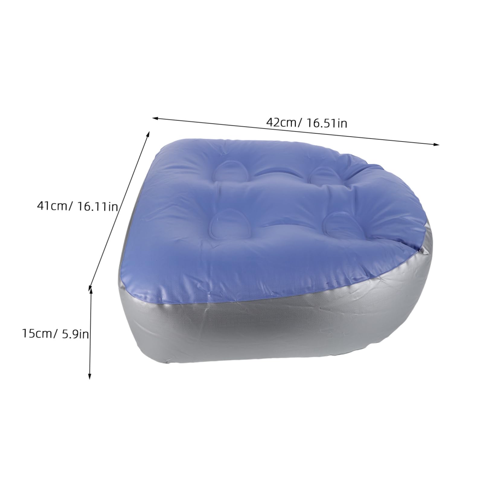 minkissy Bath Seat Cushion Suction Cups Inflatable Tub Pillow for Spa Sauna Bath Accessories Portable