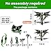 (Assembly Completed) T13 Action Figure Set,Dummy 13,Articulated Robot with Demon Wings, Titan 13 Robot,Mision 13,t13 Action Figure Accessories(Green Black)