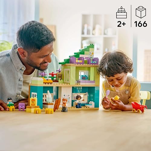Image of LEGO DUPLO Town 3 in 1 Modern Family House with Figures - Toddlers Dollhouse Building Kit - 10470