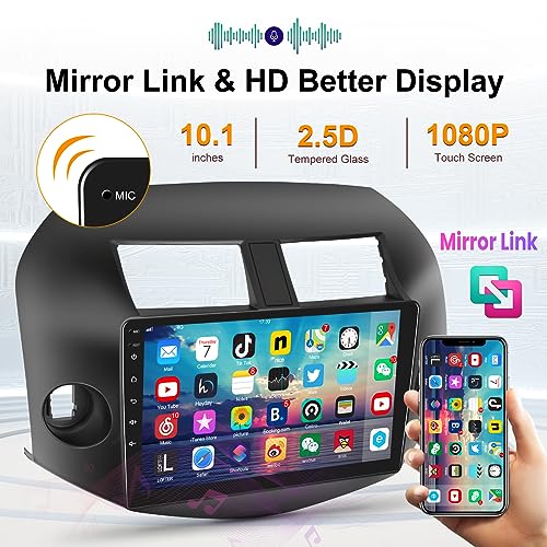 Radio para Toyota RAV4 2007-2012, pantalla táctil Android 10.1" miniatura 6