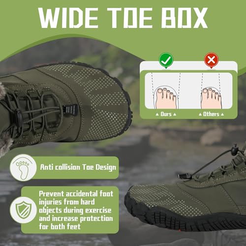 Hiking Footwear Barefoot Womens Barefoot Boots Men Winter Footwear Barefoot Shoes Trail Walking Running Shoes Slip On Waterproof Unisex3