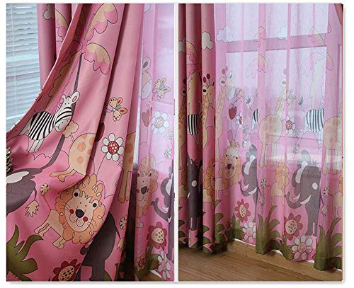 Rideaux pour chambre de filles occultants roses contre la lumière du jour et le vis-à-vis - 4