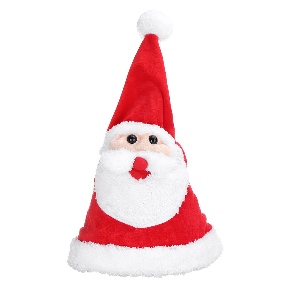 Cappello di Natale musicale musicale elettrico creativo taglia regolabile cappello di Babbo Natale-Santa Type