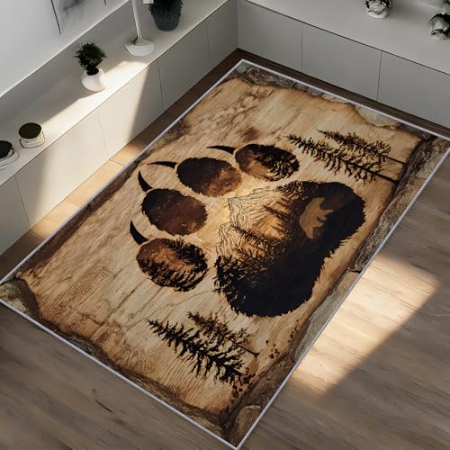 Tapete Decorativo Rectangular 2x3 Pies Bear Paw miniatura 2