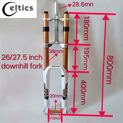 Horquilla de suspensión ZOOM para bicicleta de descensos
