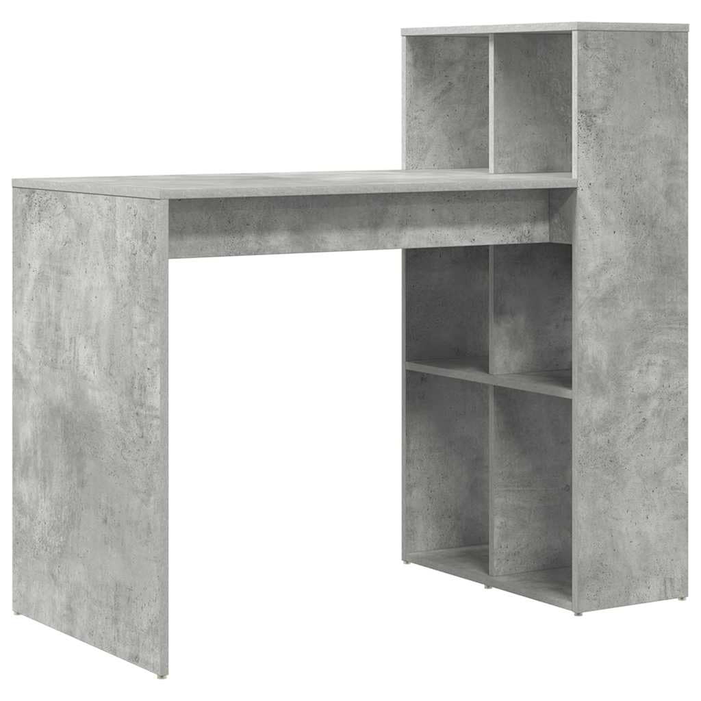 Biurko Szary Cement Drewniany Inżynieria 108 x 55 x 103,5 cm do komputera
