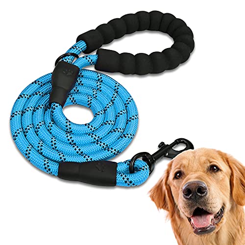 Edipets, Guinzaglio per Cani, Impugnatura Imbottita, Riflettente, Guinzaglio Addestramento per Cani, per Cuccioli, Piccoli, Medi e Grandi, 120 cm, 150 cm, 220 cm (1.2 m, Blu)
