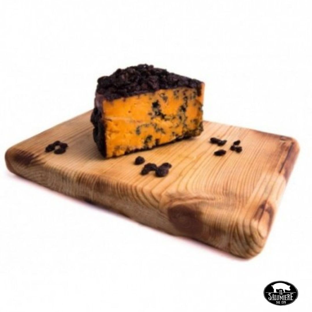Queso Shropshire en el Puerto y Uvas de Corinto gr.500 SV - Sazonado - Producción artesanal láctea - Seleccionado por El Salchero 1978