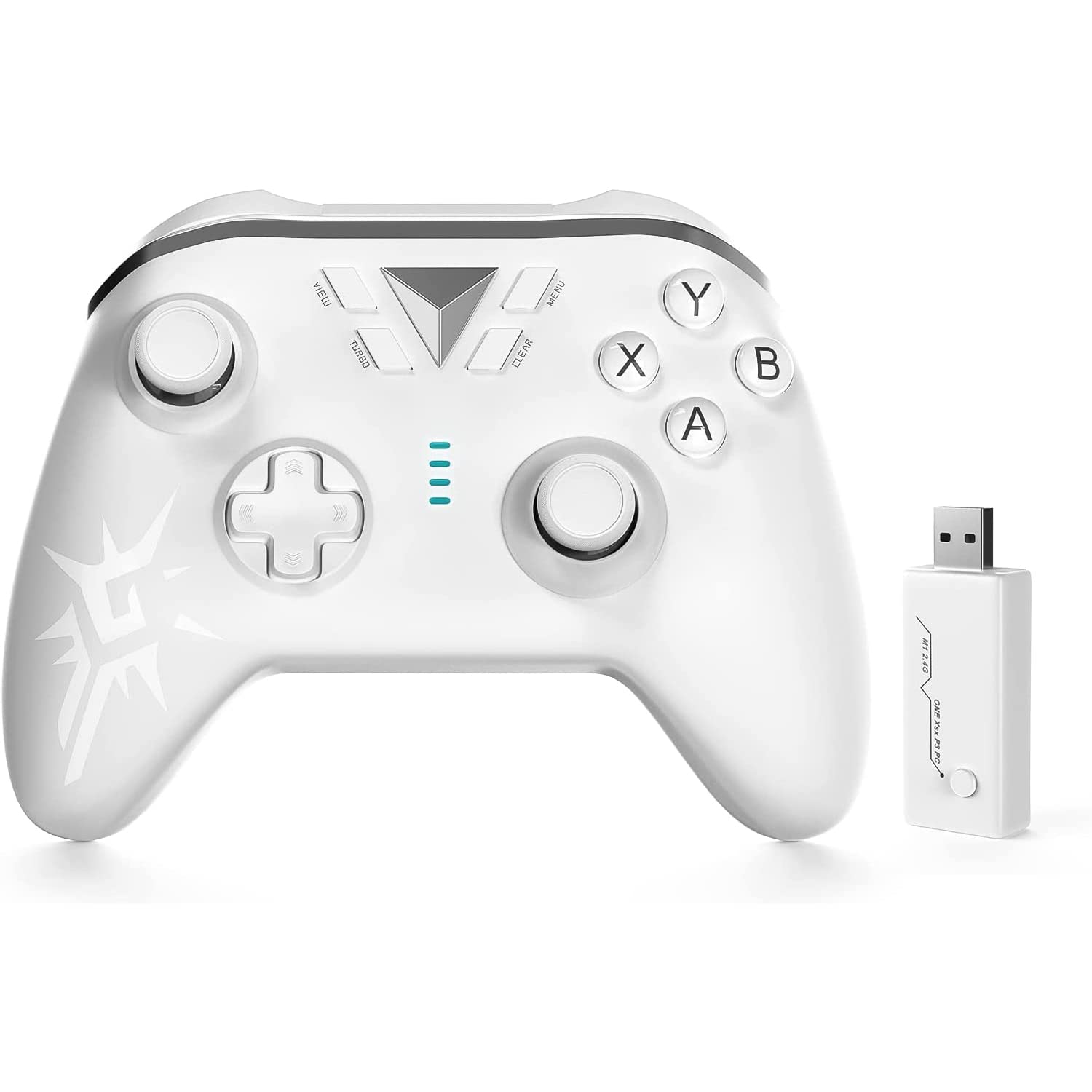 Wireless Controller Compatible with Xbox ONE 2.4GHZ Gamepad Joystick Wireless Controller Compatible with Xbox Series X/S/One S/X/P3 Host/Windows 7/8/10