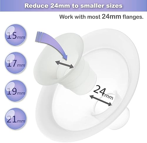 Miniatura 2 de Nenesupply Insertos de brida de 2 generación de 0.748 in compatibles con brida de 0.945 in de Elvie OG Elvie Stride Spectra Momcozy Willow Reduce