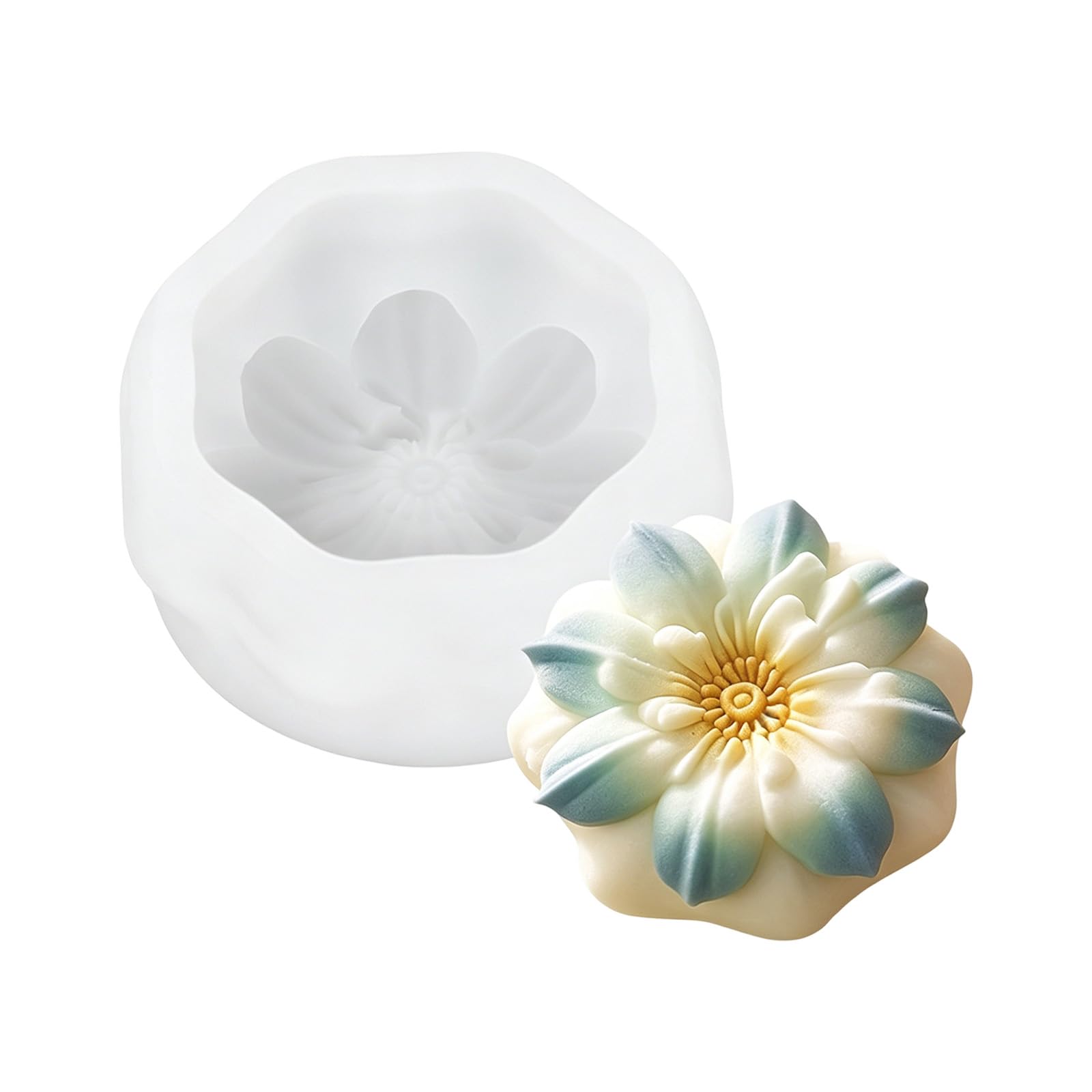 Osniyaw A Flexible Silicone Cake Moulds For Delicate Flower Treats, Baking Ccessories, 3D Flower Shaped Pastry Mould, Dessert Making Tool
