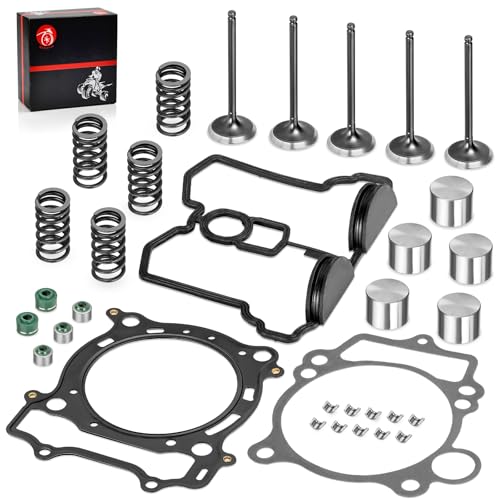 Image of Cylinder Head Exhaust Intake Valve & Spring Gasket Kit for Yamaha YFZ450 2004-2009 WR450F YZ450F 2003-2006
