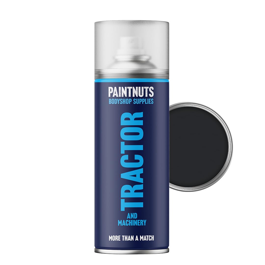 Paintnuts Case Black Tractor & Machinery Paint Suitable For (Ral9011) - 400Ml Aerosol