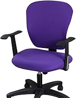 Vista 16 de Jinzio Funda para silla de oficina de computadora, tela protectora dividida y elástica, de poliéster, universal, para escritorio, para silla