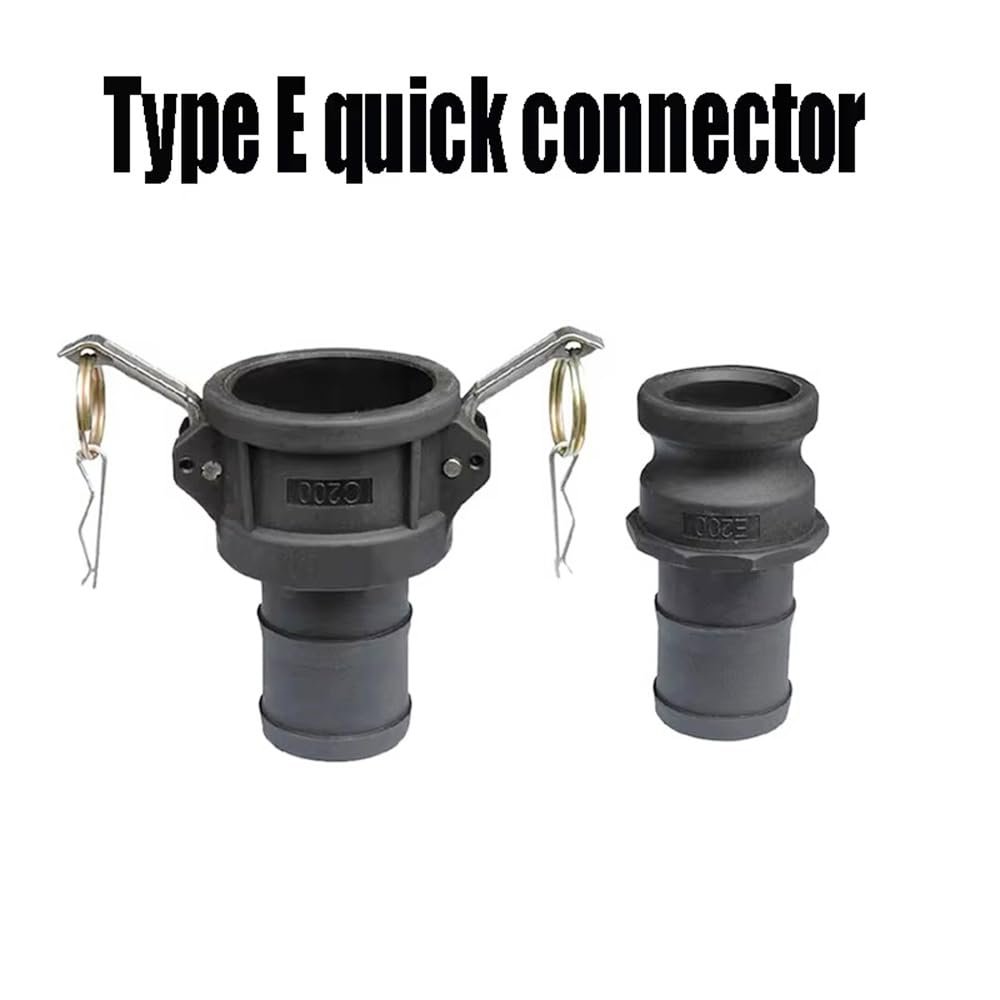 Hebilla de manguera de conector rápido de polipropileno, adaptadores macho y hembra Yin-Yang para un ajuste seguro, fácil instalación en varias aplicaciones, duradero y fiable