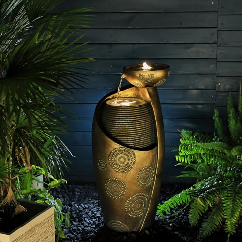Tankana Indoor Water Fountain Feature Outdoor Garden Large Jar Floor