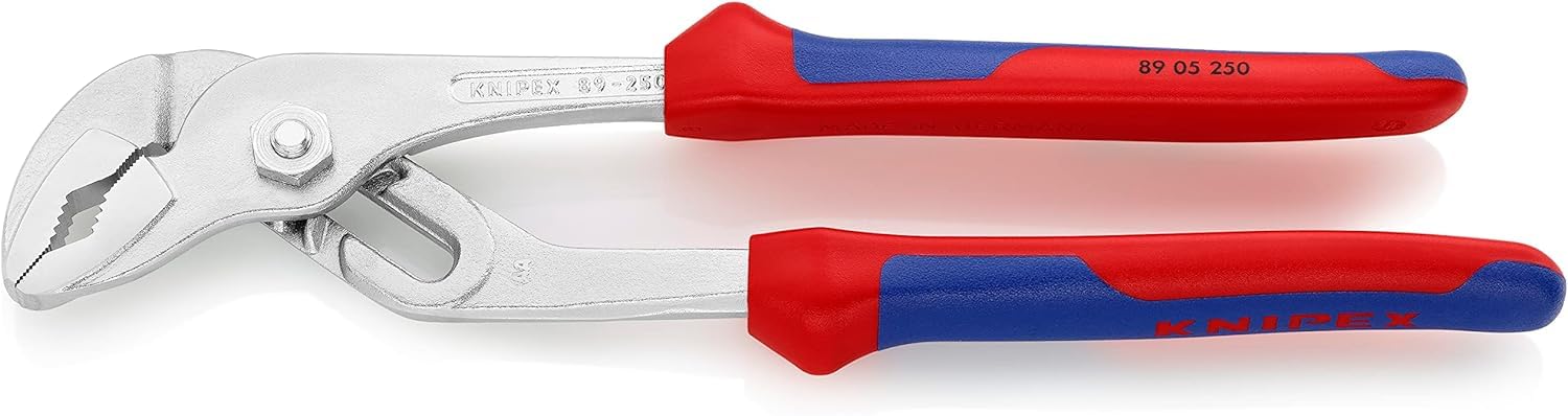 Knipex Tenaza de agarre con articulación acanalada cromado, con fundas multicomponentes 250 mm 89 05 250