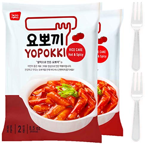 Instant Buldak Spicy Tteokbokki Rice Cake | Pack Of 2 Popular Korean Snack With A Very Hot Spicy Sauce
