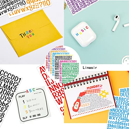 10 Sheets Letter Stickers 760 Alphabet Stickers,1 Inch Vinyl Self-Adhesive Sticker Letters, Black Alphabets Abc Stickers And Diy Mailbox House Numbers, For Scrapbooking Stickers & Sticker Machines #TOP6