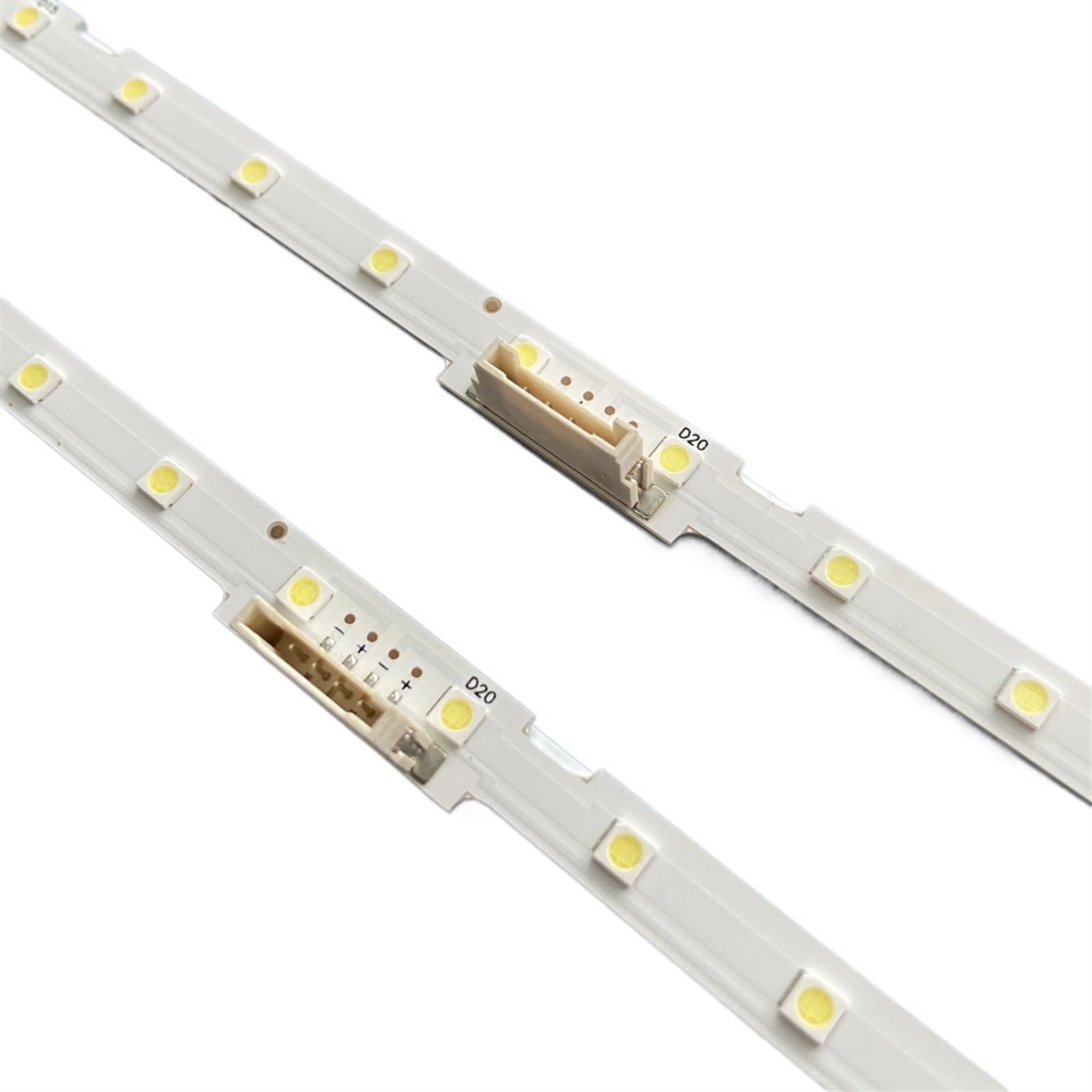 Tira de LED (2 Compatible for Samsung UE49RU7300 UE49NU7105 UE49NU7105K UE49NU7670U UE49NU7020 UE49NU7400 BN96-45953A LM41-00630A LM41-00557A